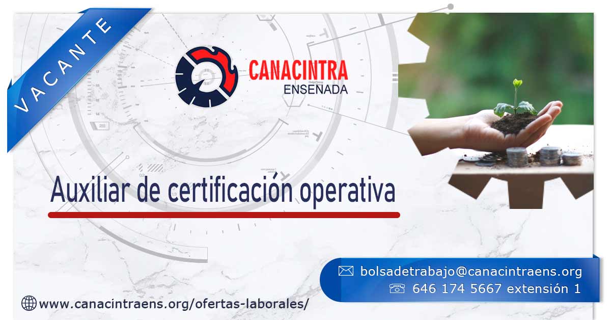 Auxiliar de certificación operativa