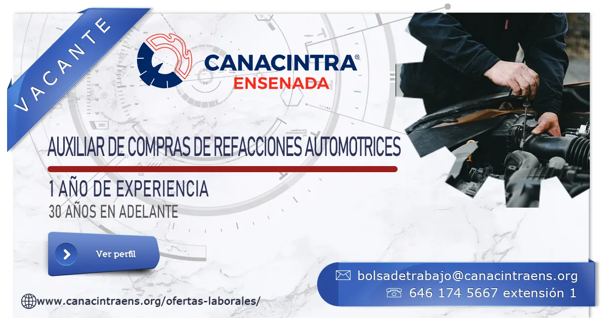 Auxiliar de compras de refacciones