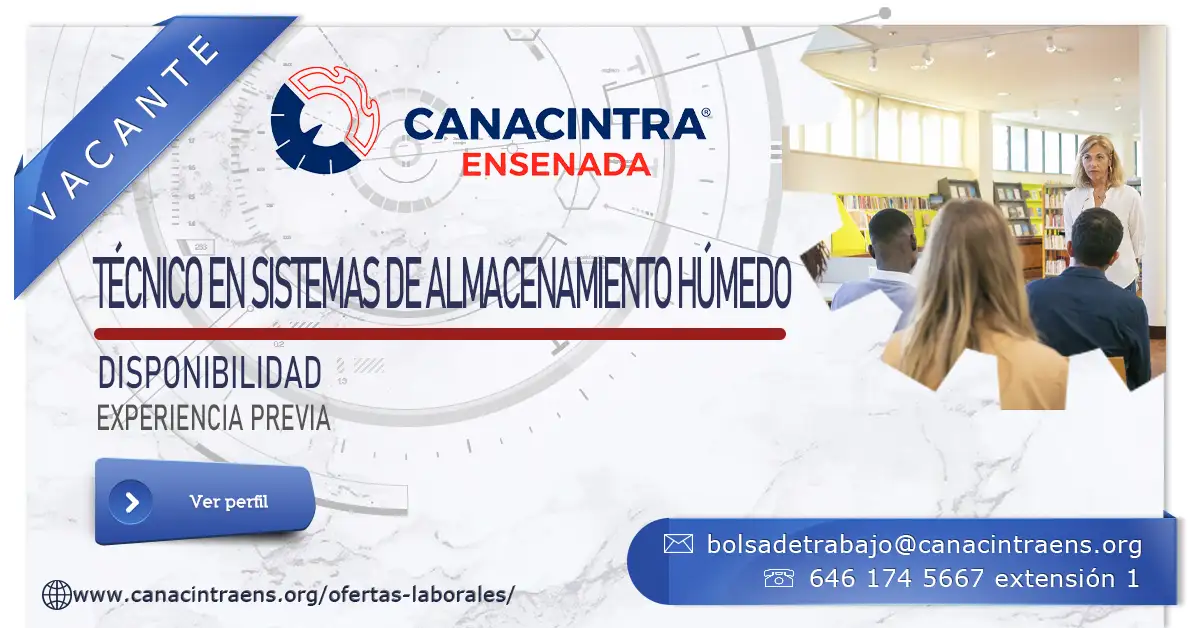 Técnico en sistemas de almacenamiento húmedo